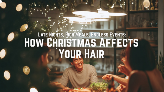 chirstmas gathering hair tips