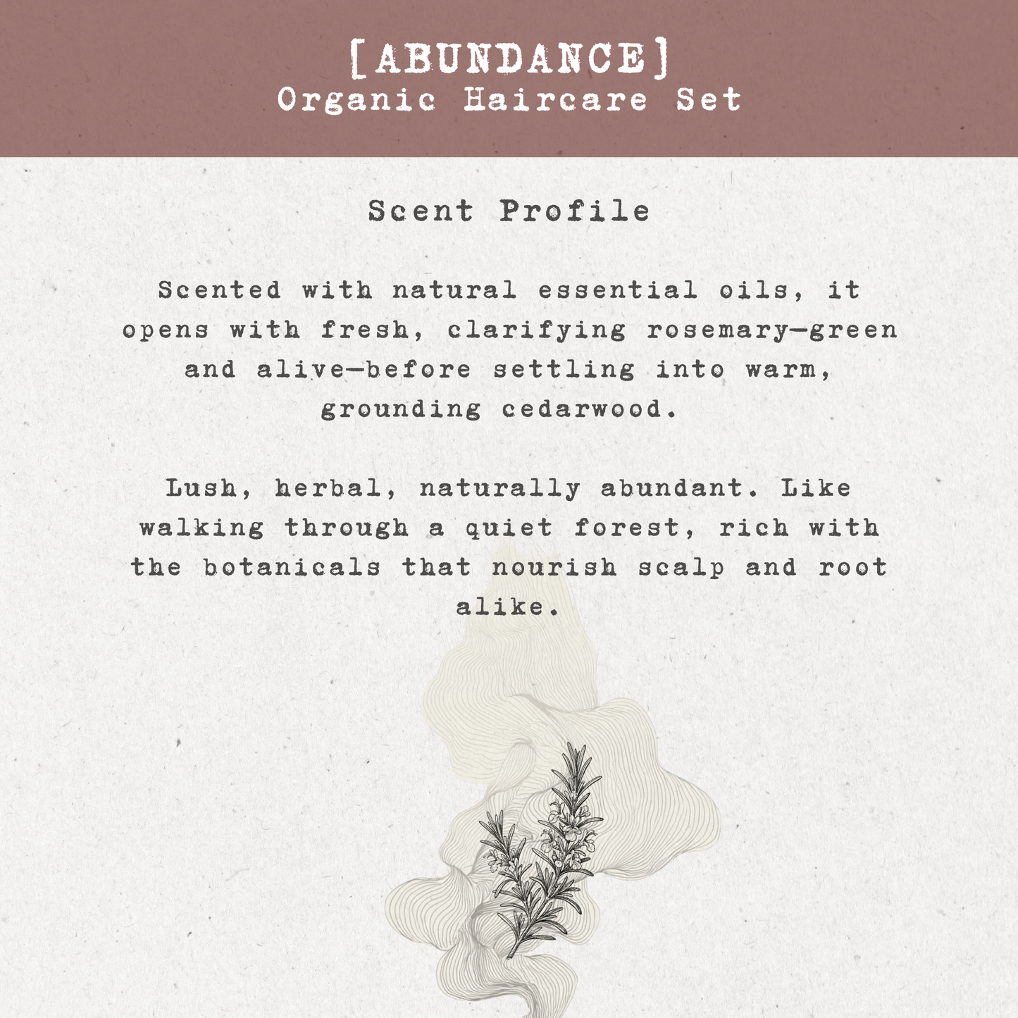 ABUNDANCE Organic Haircare Set