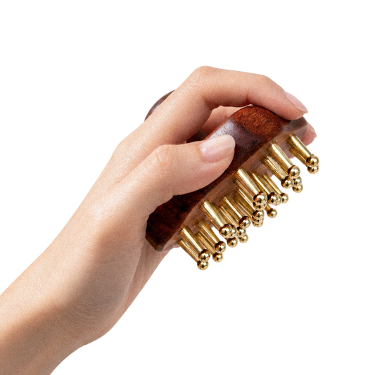 Brass Massage Comb 黃銅製活髮頭皮按摩梳