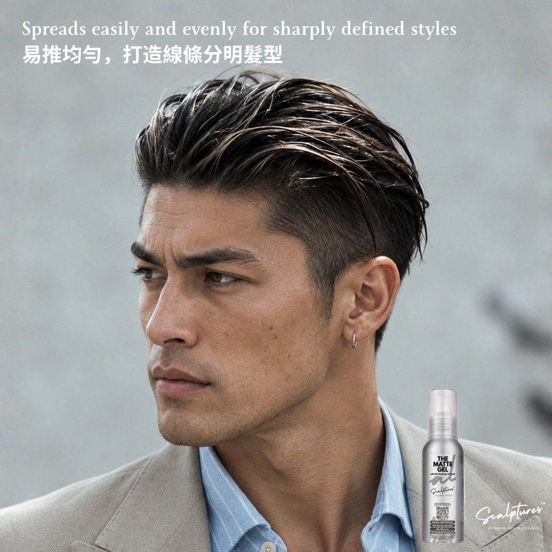 Scalptures All-Natural Matte Gel with Oil Control Charcoal 